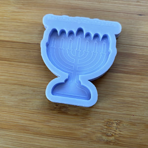 2.1" Menorah Silicone Mold