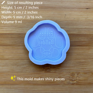 2" French Bulldog Silicone Mold