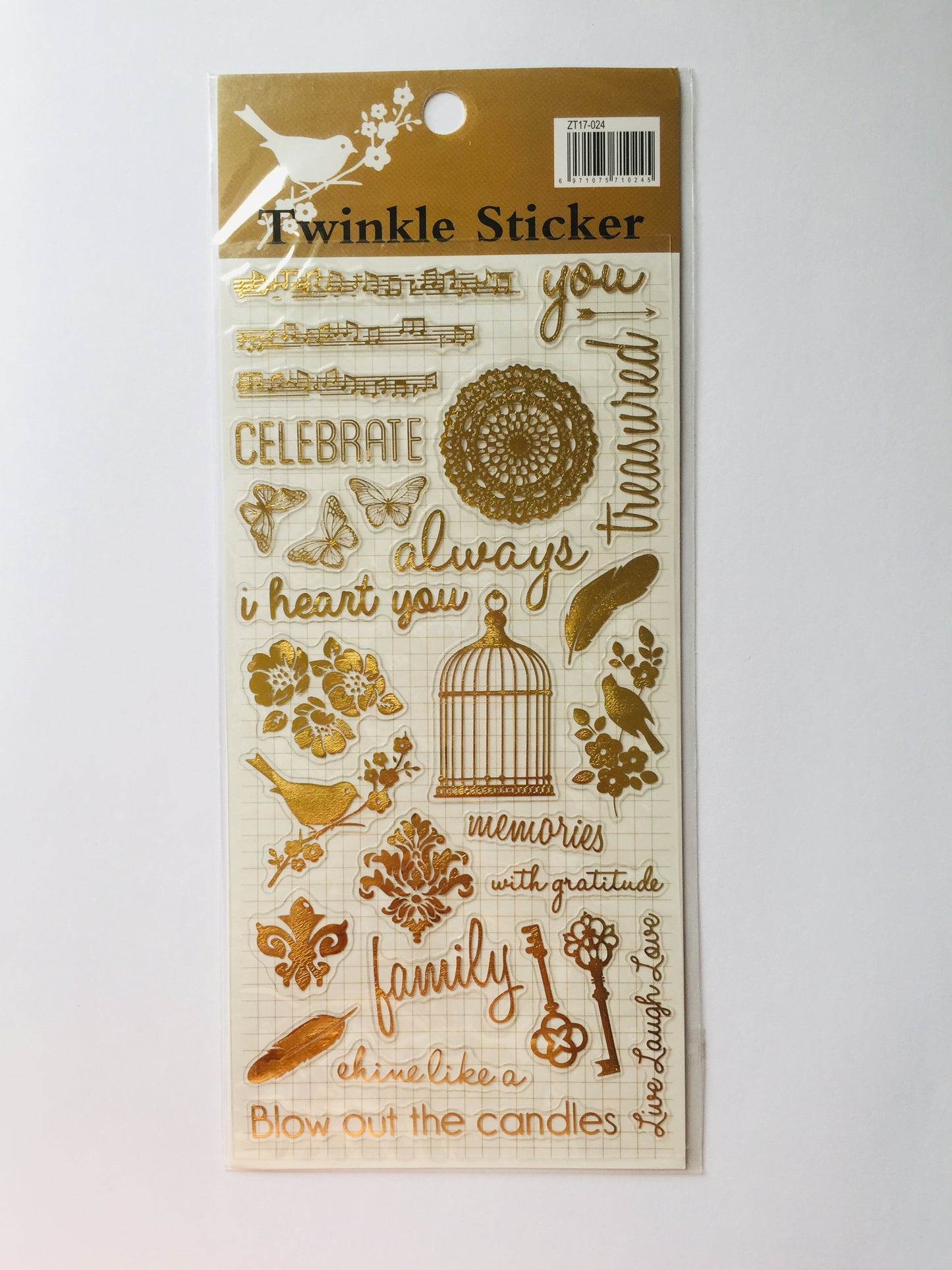 Gold Foil Stickers