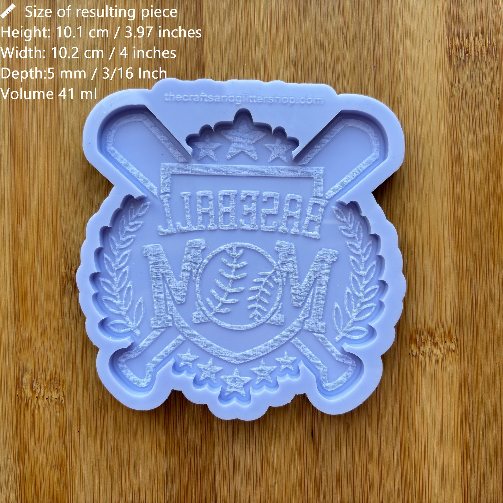 Baseball Mom Silicone Mold - The Crafts and Glitter Shop