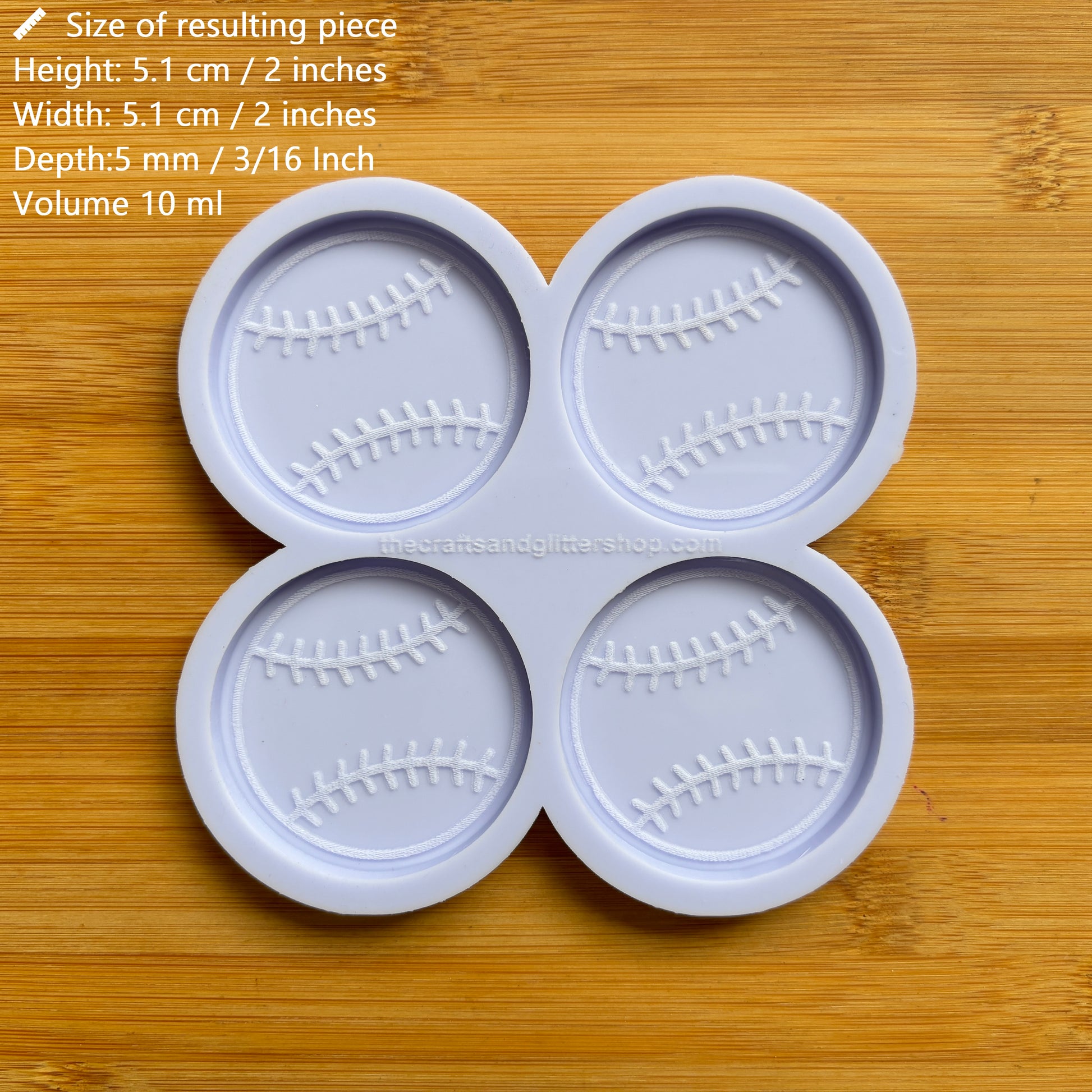Baseball Silicone Mold - The Crafts and Glitter Shop
