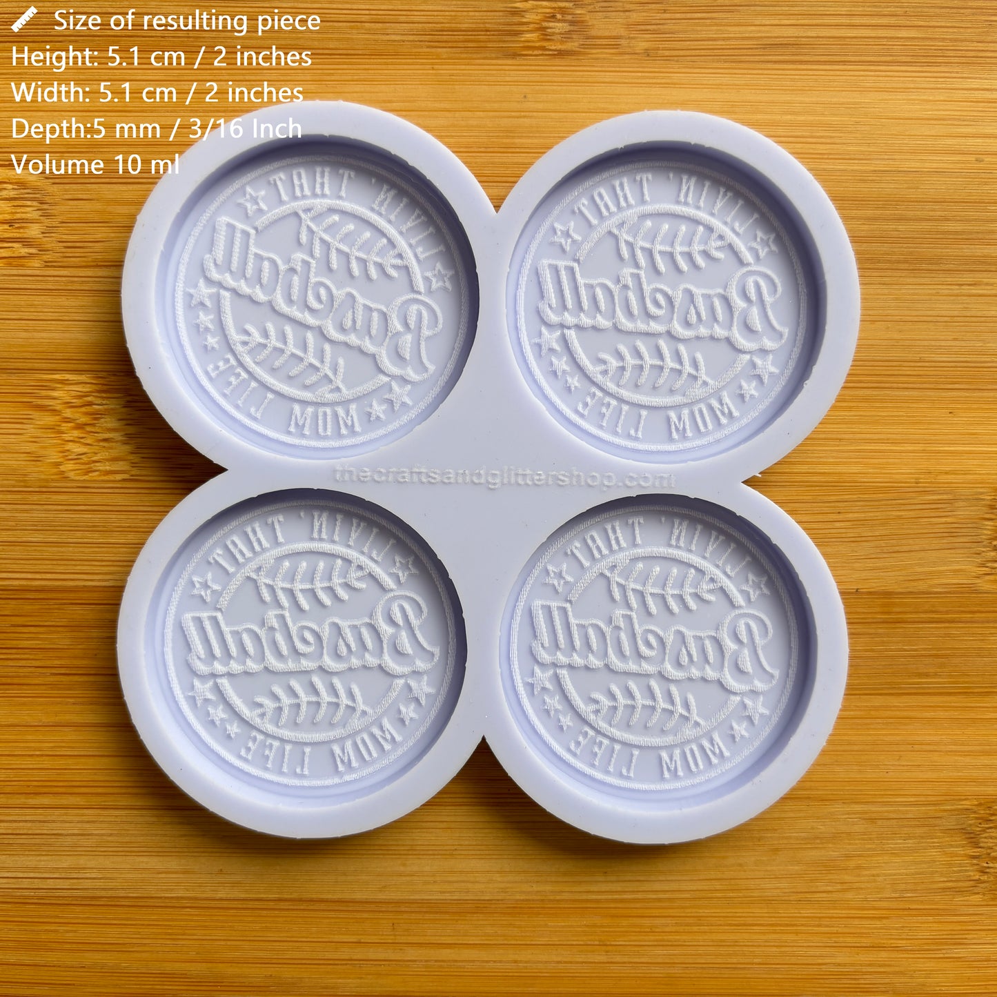 Baseball Mom Silicone Mold - The Crafts and Glitter Shop