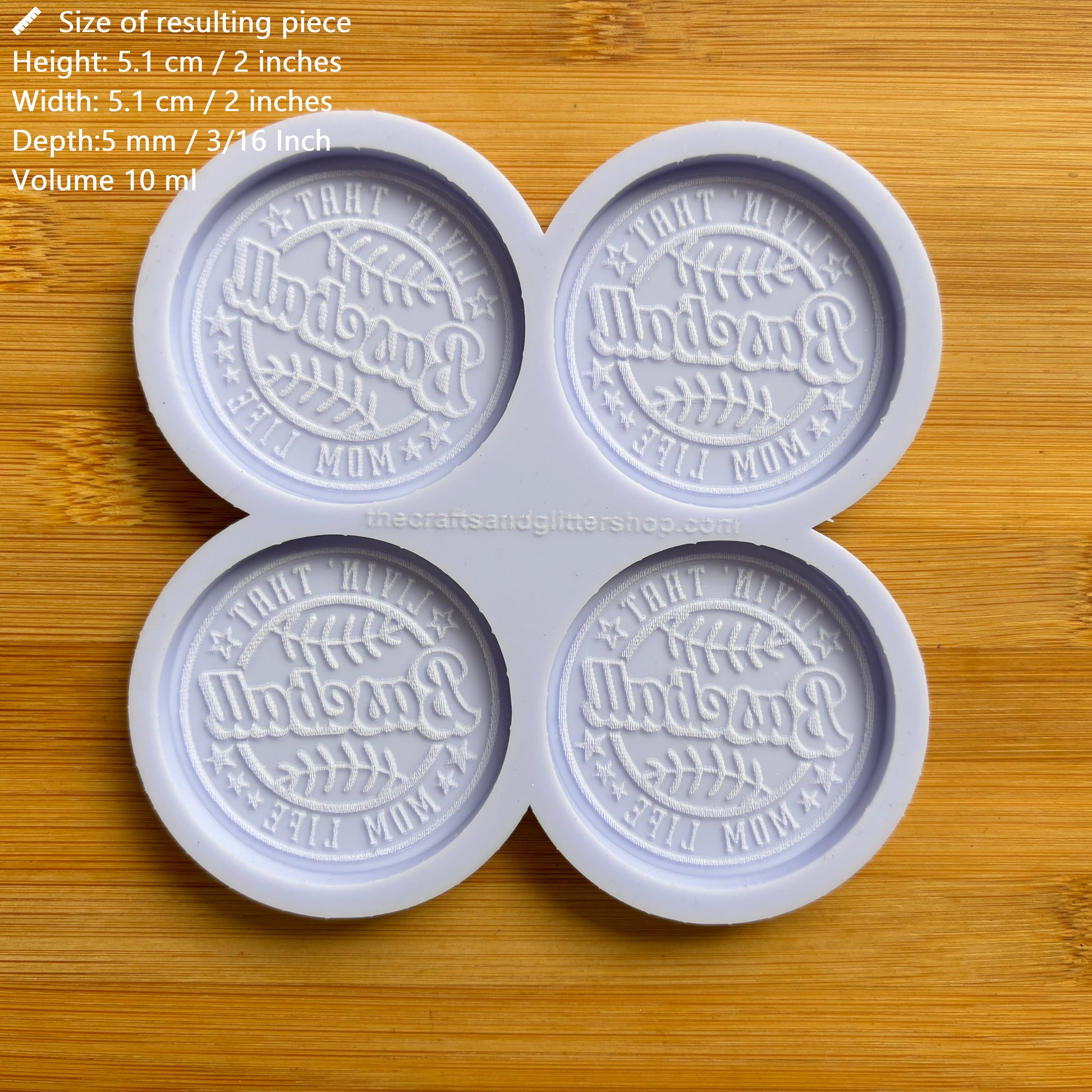 Baseball Mom Silicone Mold - The Crafts and Glitter Shop