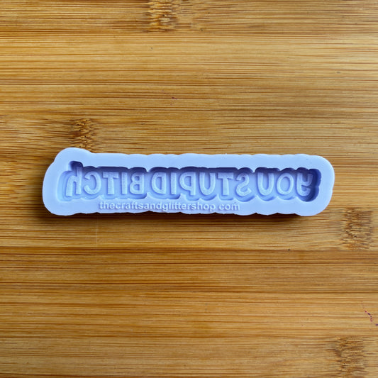 4" You Stupid Bitch Silicone Mold - The Crafts and Glitter Shop
