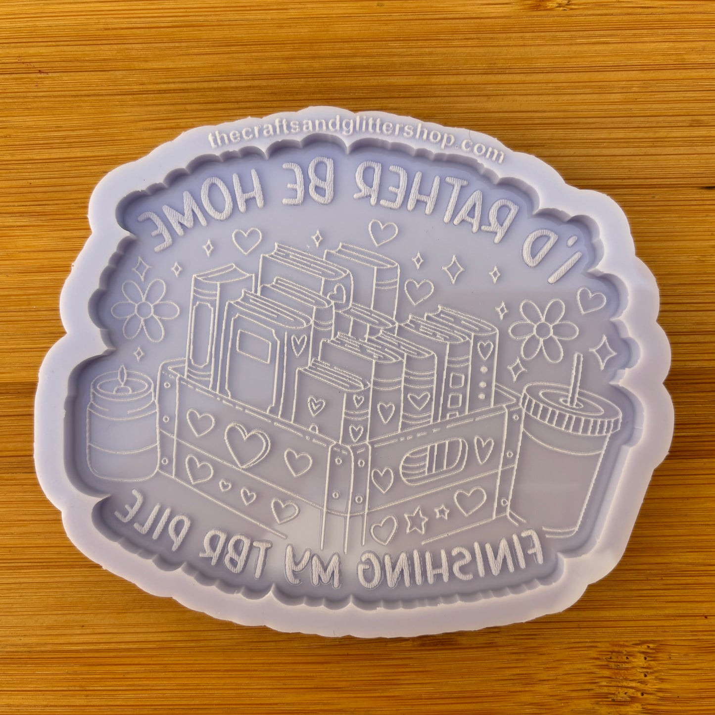 Bookish TBR Pile Silicone Mold - The Crafts and Glitter Shop