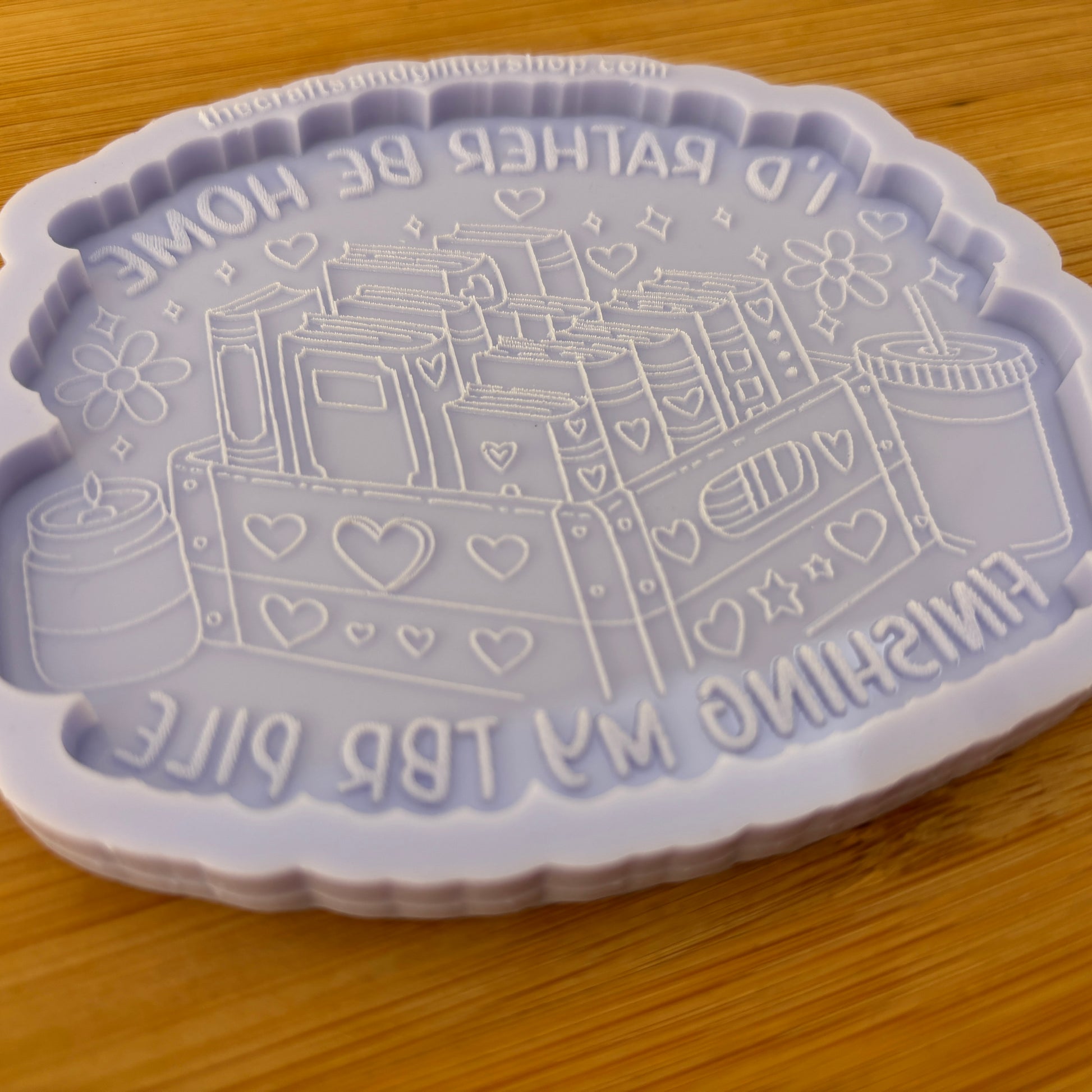 Bookish TBR Pile Silicone Mold - The Crafts and Glitter Shop