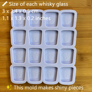 1.3" Whisky Tumbler Silicone Mold