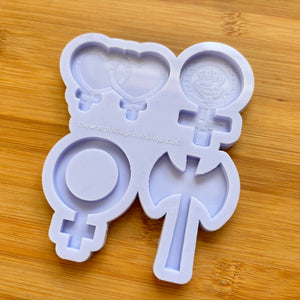 Female Feminism Lesbian Gender Symbol Silicone Mold