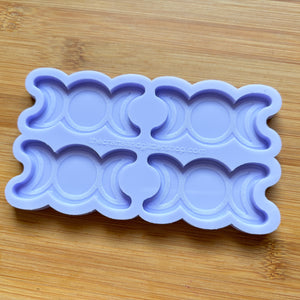 2.1" Triple Moon Silicone Mold