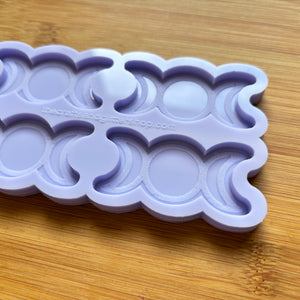 2.1" Triple Moon Silicone Mold