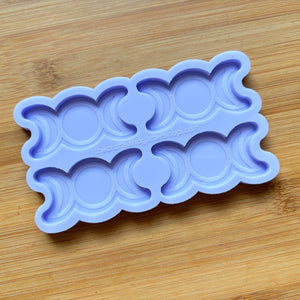 2.1" Triple Moon Silicone Mold