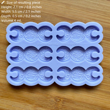 Load image into Gallery viewer, 2.1&quot; Triple Moon Silicone Mold