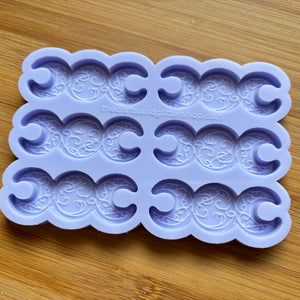 2.1" Triple Moon Silicone Mold