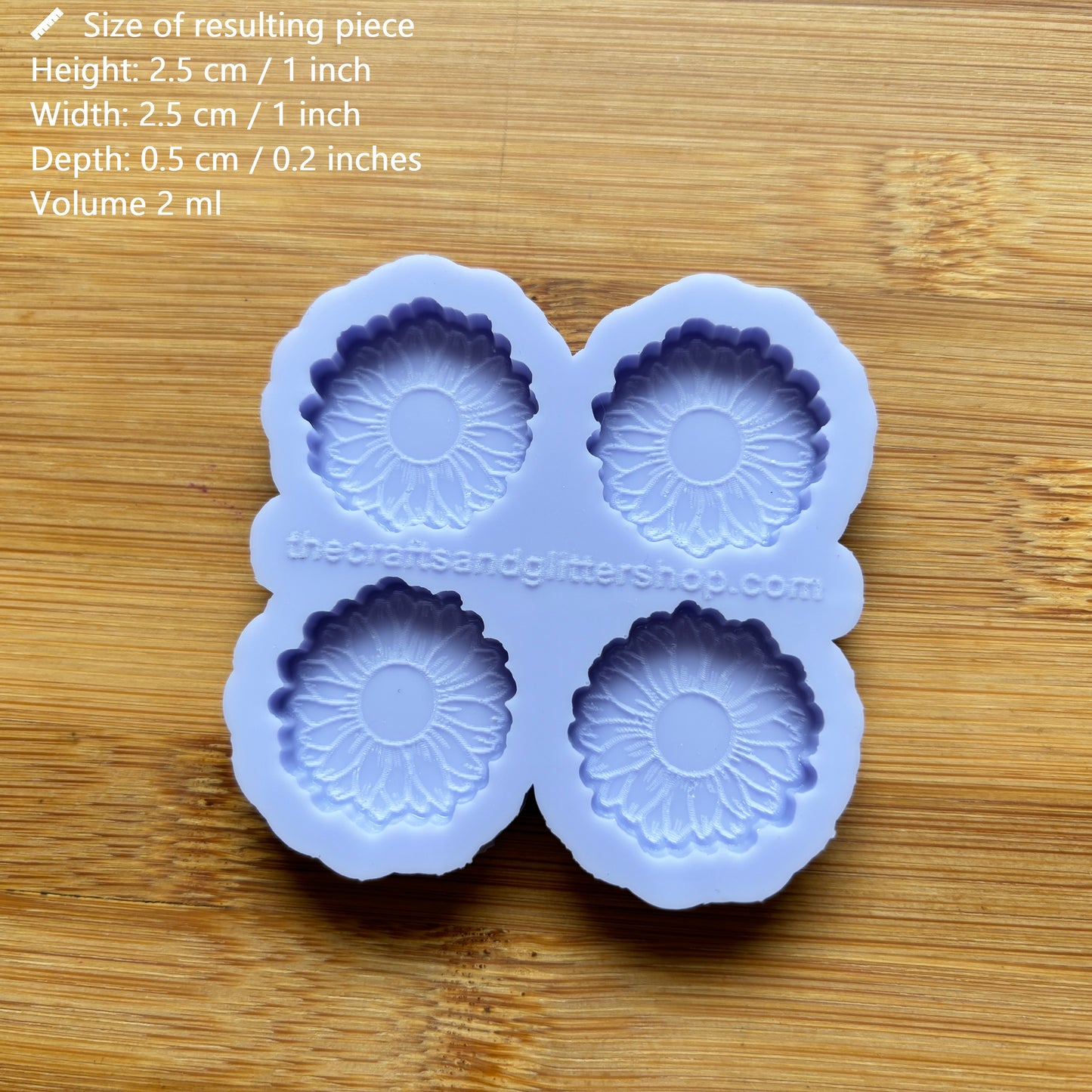 1 inch Flower Silicone Mold