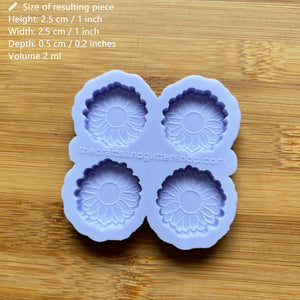 1" Flower Silicone Mold