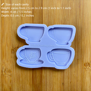 1.5" Teacup  Silicone Mold