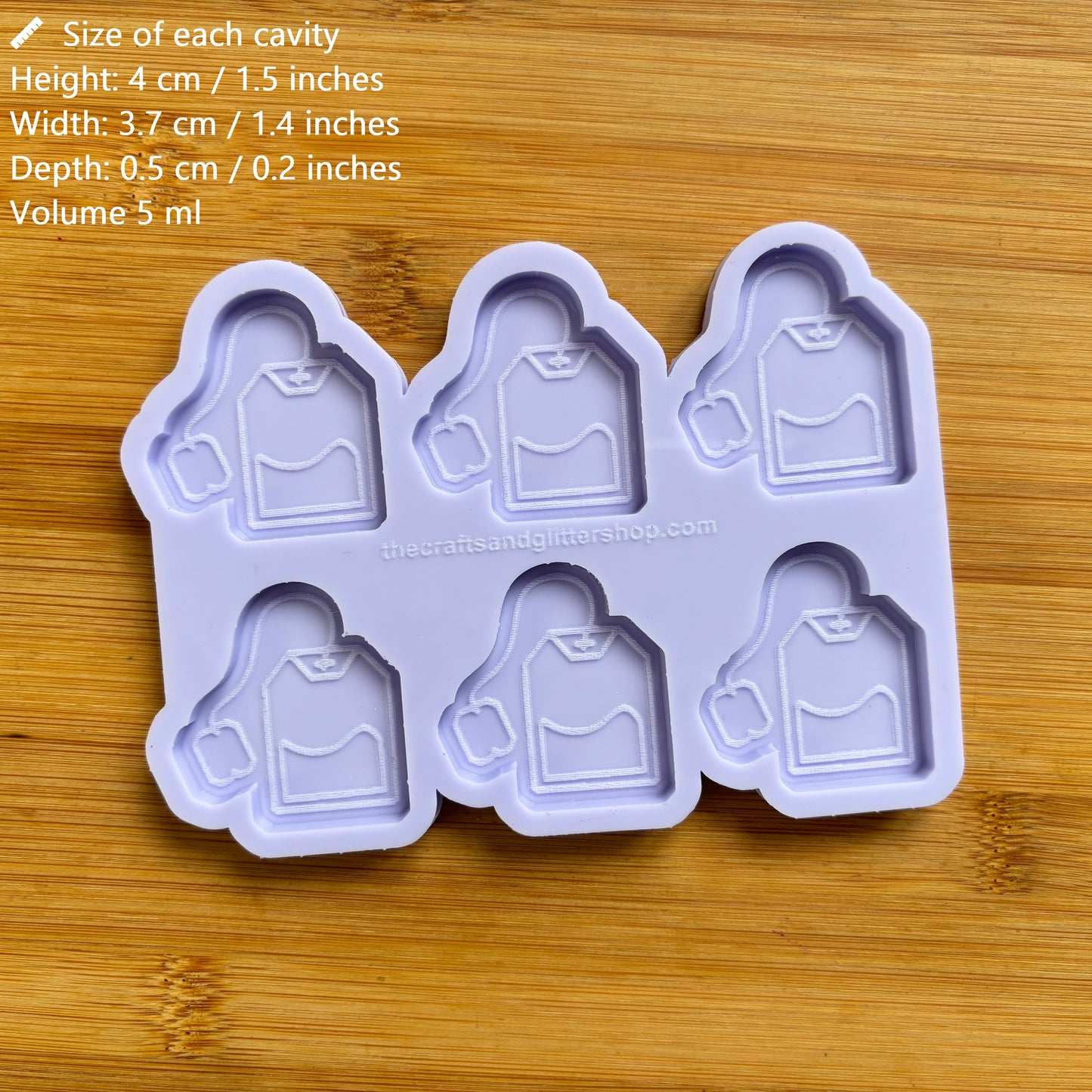 1.5 inch Teabag Silicone Mold