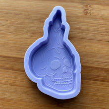 Load image into Gallery viewer, 4&quot; Skull Candle Silicone Mold