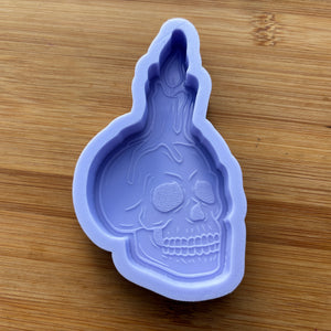 4" Skull Candle Silicone Mold