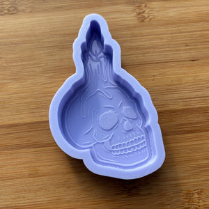 4" Skull Candle Silicone Mold