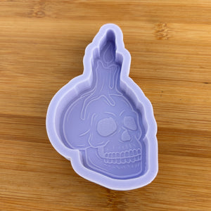 4" Skull Candle Silicone Mold