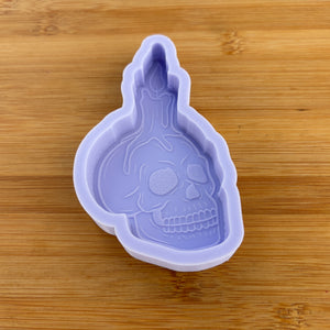 4" Skull Candle Silicone Mold