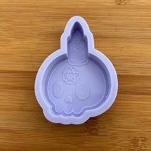 Load image into Gallery viewer, 3.3&quot; Protection Skull Candle Silicone Mold