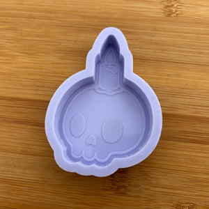 3.3" Skull Candle Silicone Mold