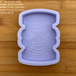 4" Hourglass Silicone Mold