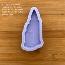 Load image into Gallery viewer, 3.1&quot; Burning Candles Silicone Mold