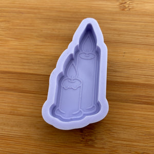 3.1" Burning Candles Silicone Mold