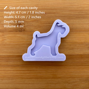 2" Schnauzer Silicone Mold