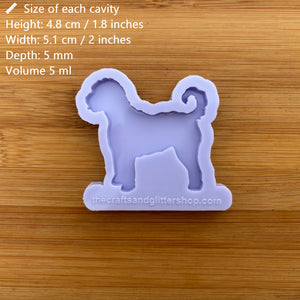 2" Golden Doodle Silicone Mold