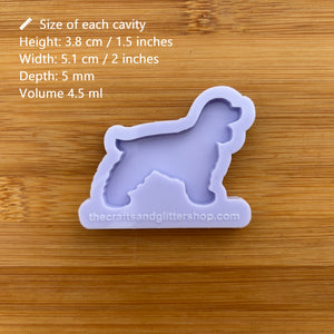 2" Cocker Spaniel Silicone Mold