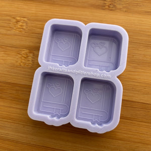 1.5" Romance Book Silicone Mold