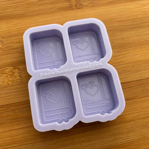 1.5" Romance Book Silicone Mold