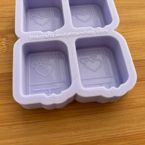 1.5" Romance Book Silicone Mold