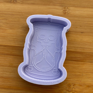 4" Skull Hourglass Silicone Mold