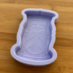 4" Skull Hourglass Silicone Mold