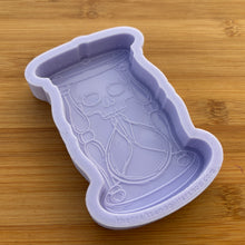 Load image into Gallery viewer, 4&quot; Skull Hourglass Silicone Mold