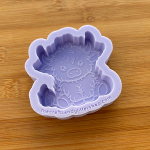 2.5" Highland Cow Silicone Mold