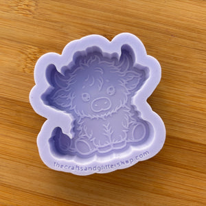 2.5" Highland Cow Silicone Mold