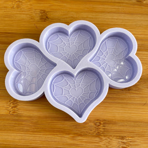 Cobweb Heart Silicone Mold