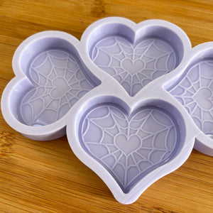 Cobweb Heart Silicone Mold