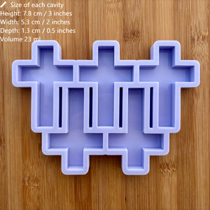 3" Cross Silicone Mold