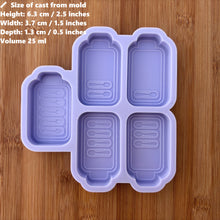 Load image into Gallery viewer, Spoons Battery Silicone Mold