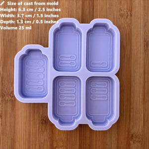 Spoons Battery Silicone Mold