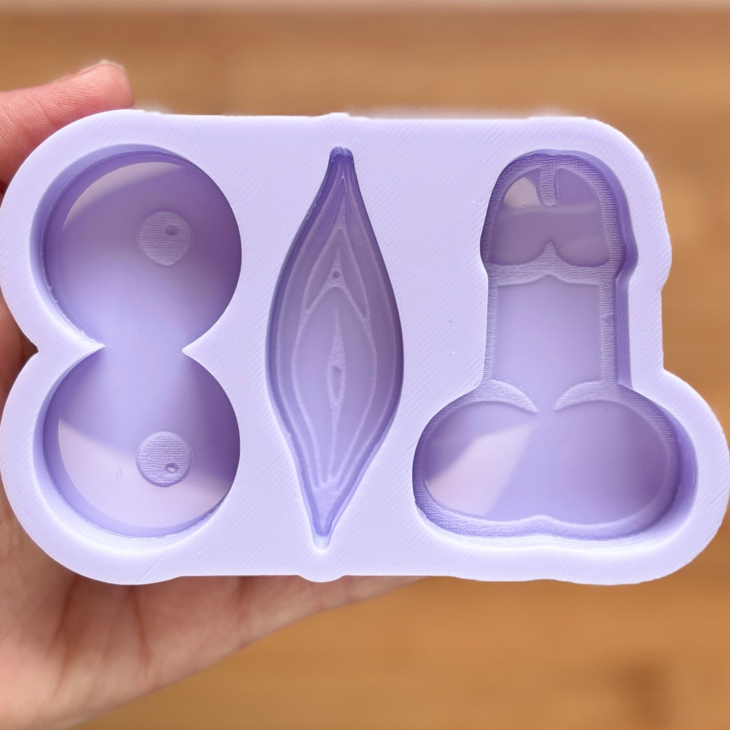 2.5" Penis Boobs Vagina Silicone Mold