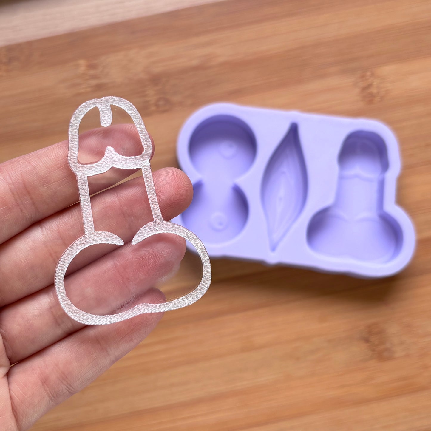 2.5" Penis Boobs Vagina Silicone Mold