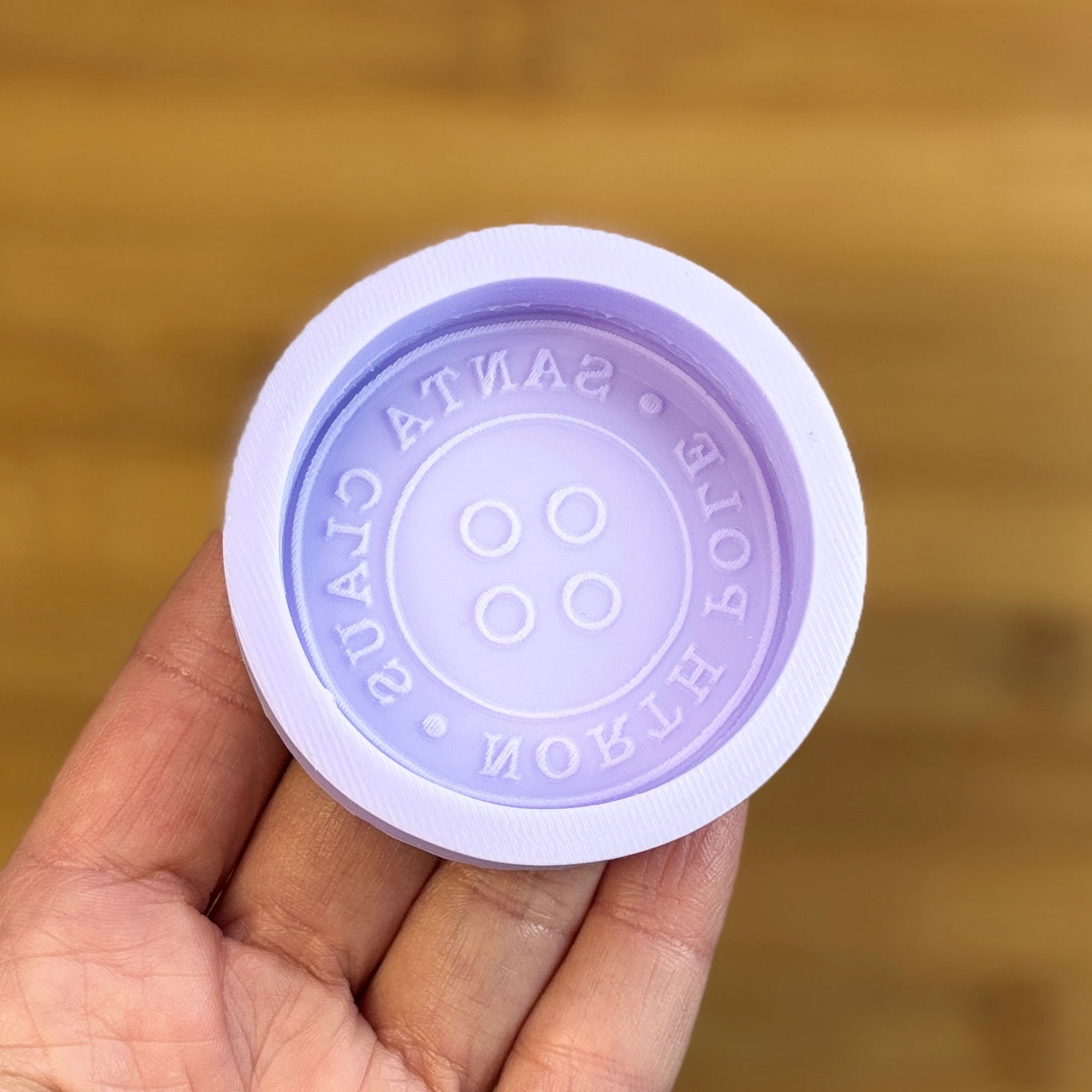 Santa Claus Button Silicone Mold